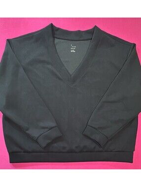 A New Day Work Size XL Black V‑Neck Long Sleeve Top Size XL New